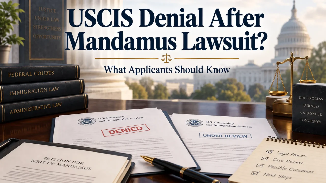 Can USCIS Deny Your Case After You File a Mandamus Lawsuit?